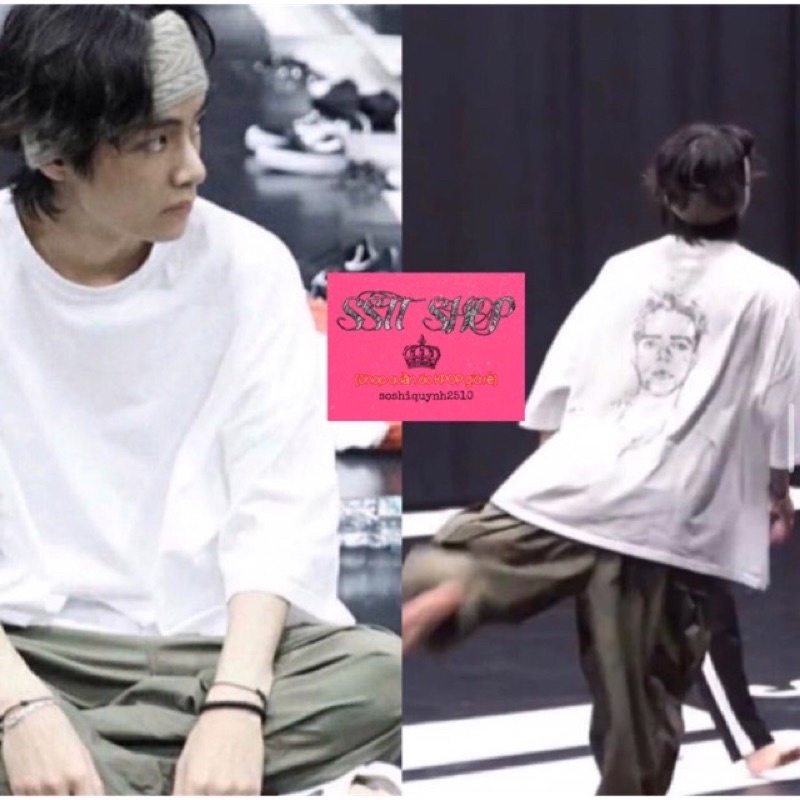 Áo BTS V in lưng hot