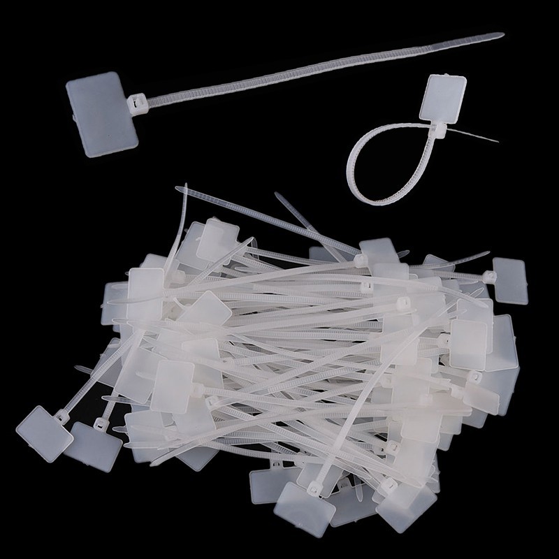 Set 100 Dây rút nhựa dùng để đánh dấu dây cáp mạng