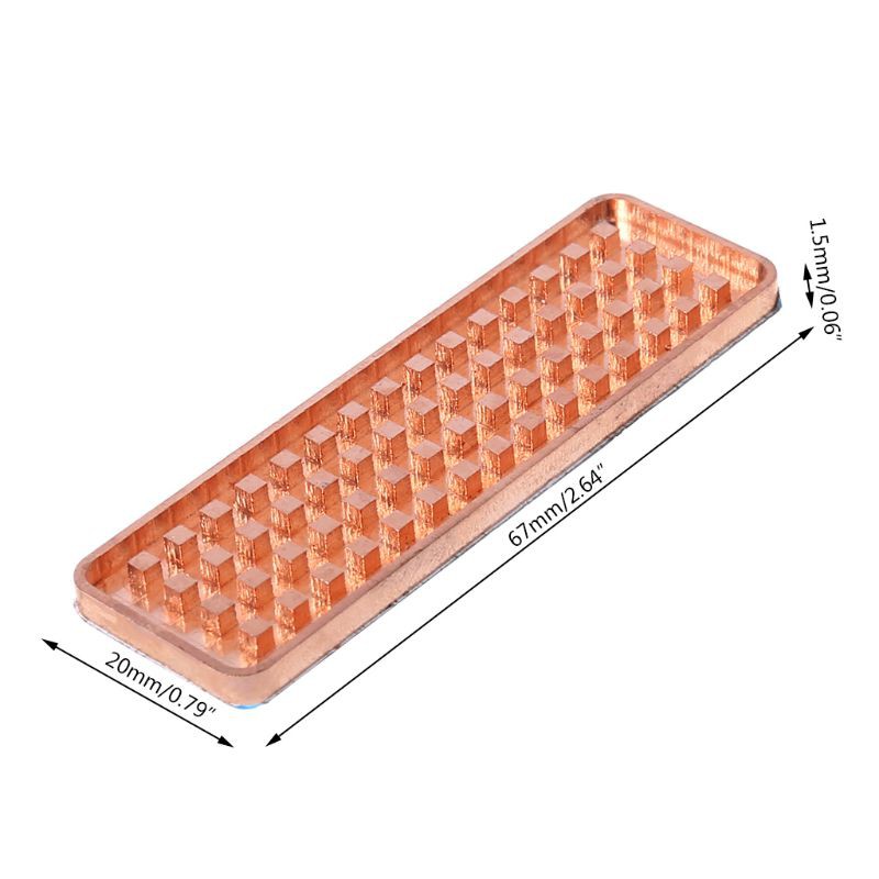 Linh Kiện Tản Nhiệt Bằng Đồng Nvme Ngff M.2 2280 Ssd