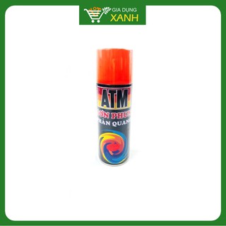 Sơn xịt ATM màu phản quang F2, màu đỏ 400ml