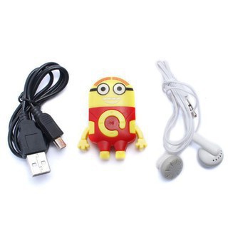 Máy nghe nhạc MP3 Minion +Tặng tai nghe Bluetooth thể thao S6(giao màu ngẫu nhiên)