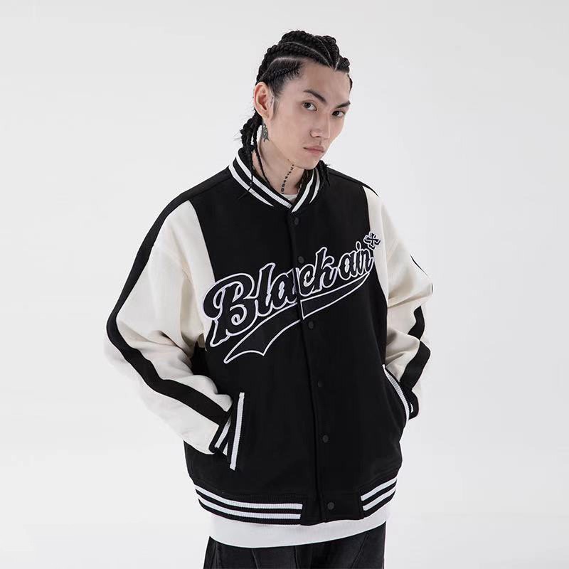 🔥🔥 Áo Bomber, Varsity jacket dù cao cấp 2 màu trắng đen, đen đỏ