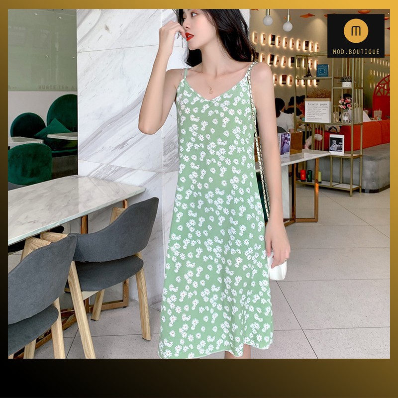 Váy 2 Dây Hoa Nhí Chất Mịn Mát Dáng Suông Có Đủ Size V4 | BigBuy360 - bigbuy360.vn