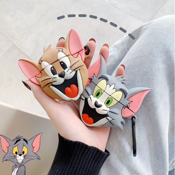 Ốp Airpods hình Tom Jerry 2