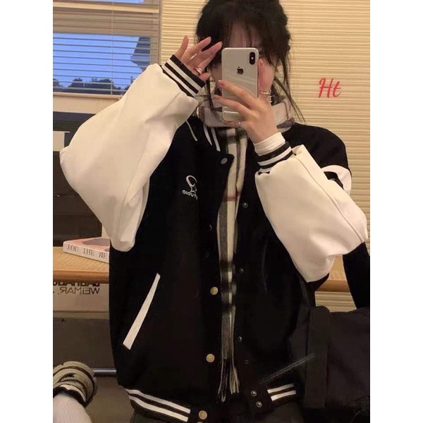 Áo Bomber nỉ phối tay MEIR H26