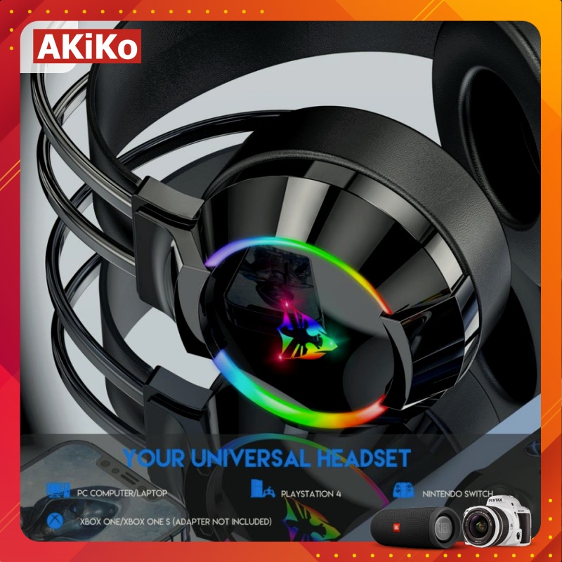 Tai nghe chụp tai Gaming có led và Mic cực chất AKIKO G606