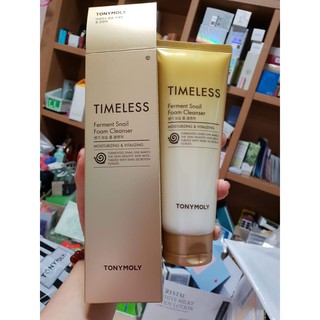 🐌Sữa rửa mặt tinh chất ốc sên Tonymoly Timeless Ferment Snail Foam Cleanser🐌