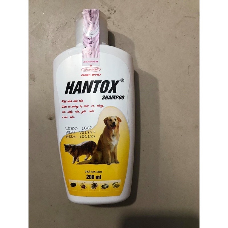 Sữa tắm Hantox Shampoo chống ve rận