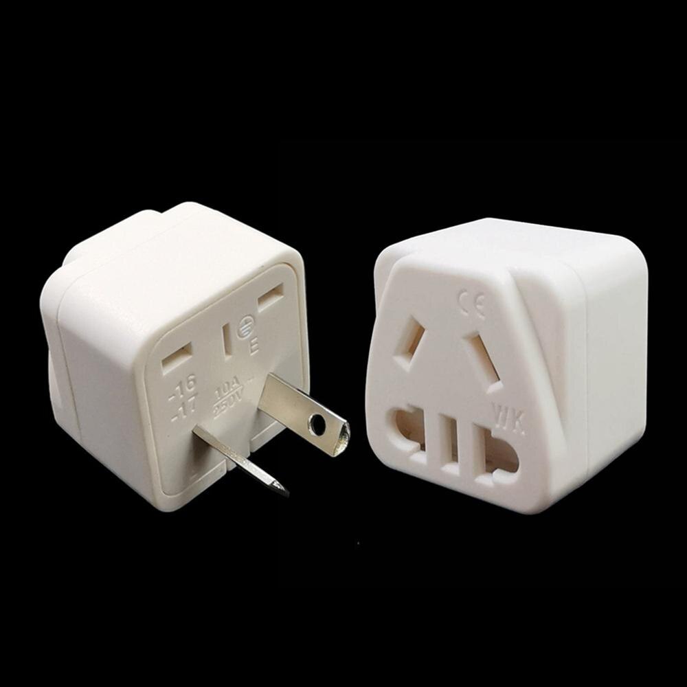 Phích Cắm Chuyển Đổi 2 Chấu 250V 10A US / EU / Trung Quốc Sang AU New Zealand