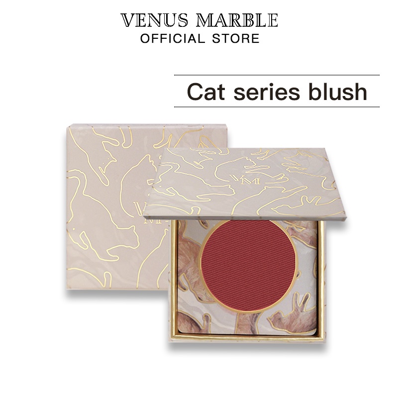 Phấn má hồng VENUS MARBLE màu sắc sống động dạng kem 3.5g