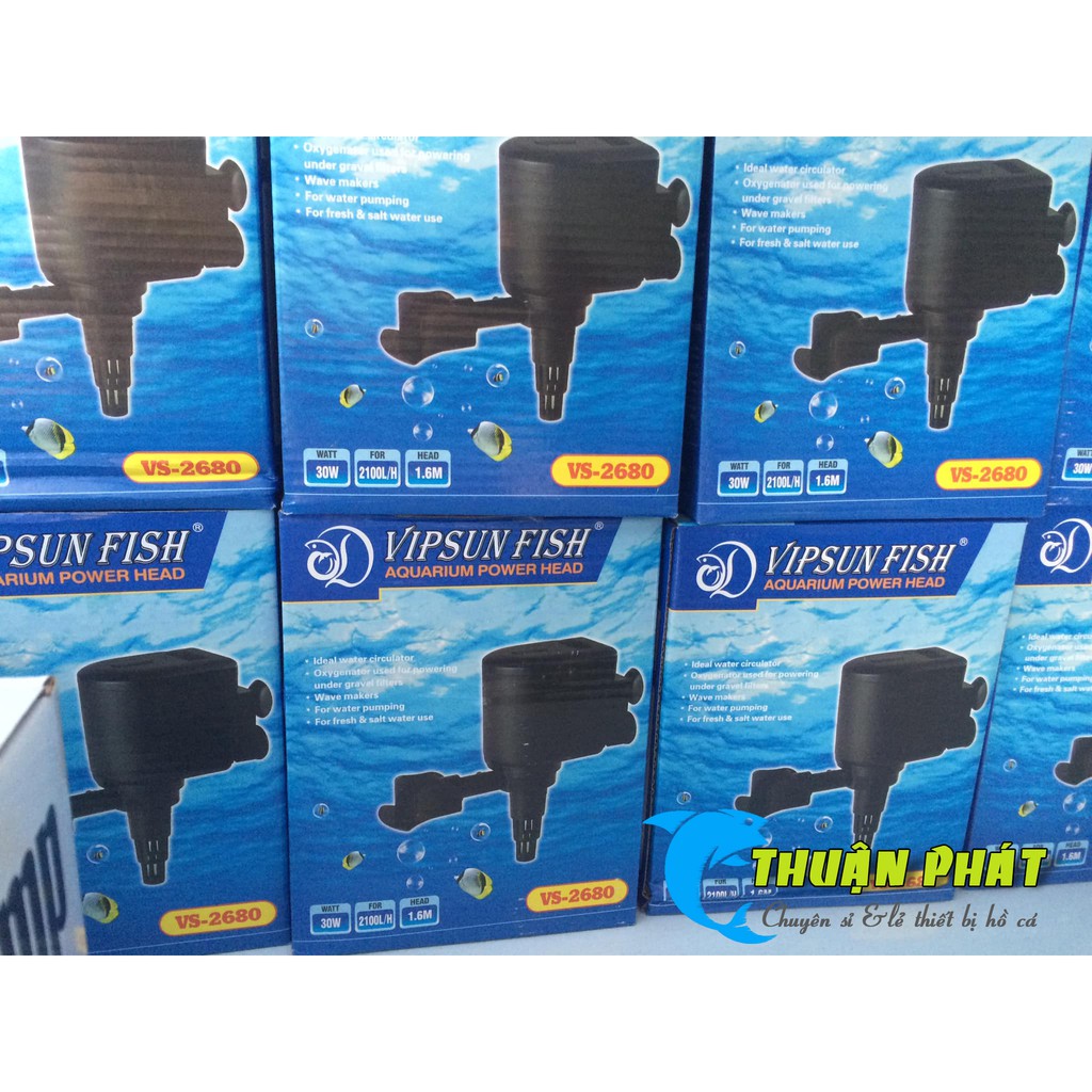 Máy Bơm Hồ Cá VIPSUN VS 1680 - VS 2680 Cho Hồ Cá