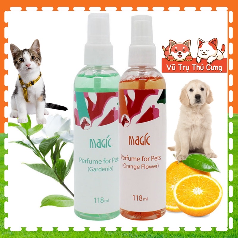 Nước hoa khử mùi hôi Chó mèo Magic 118ml