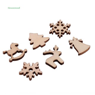 Set 50 miếng gỗ trang trí chủ đề Noel