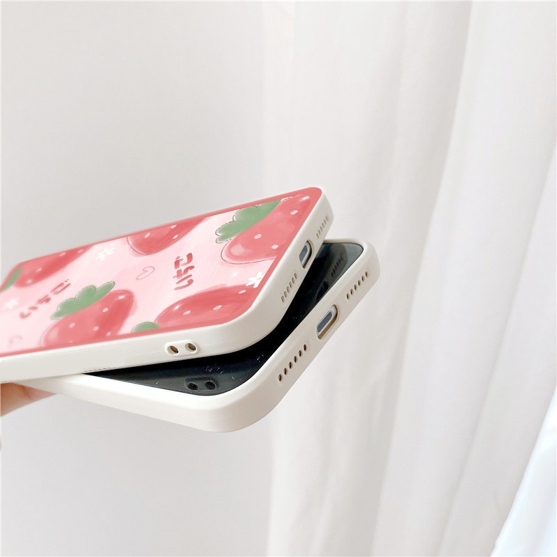 Ốp iphone dẻo Dâu tây cho 11/11pro/11promax/x/xs/xr/xsmax/6/7/8/plus/splus/12 pro max/13 pro max tr222