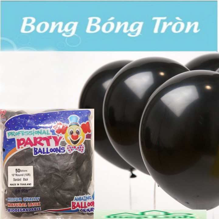 50 Bong Bóng Tròn Thái Lan loại lớn 10 inch