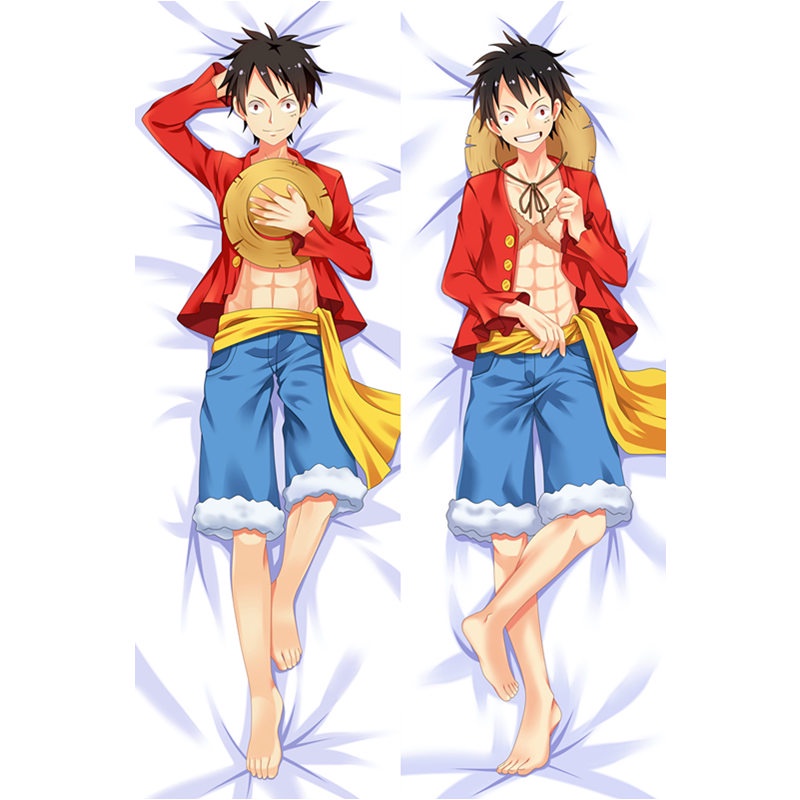 Khỉ Trong Phim Hoạt Hình ONE PIECE Kích Thước 60x180cm Chất Lượng Cao Vỏ Gối Ôm In Hình Nhân Vật Luffy Phim One Piece Đáng Yêu