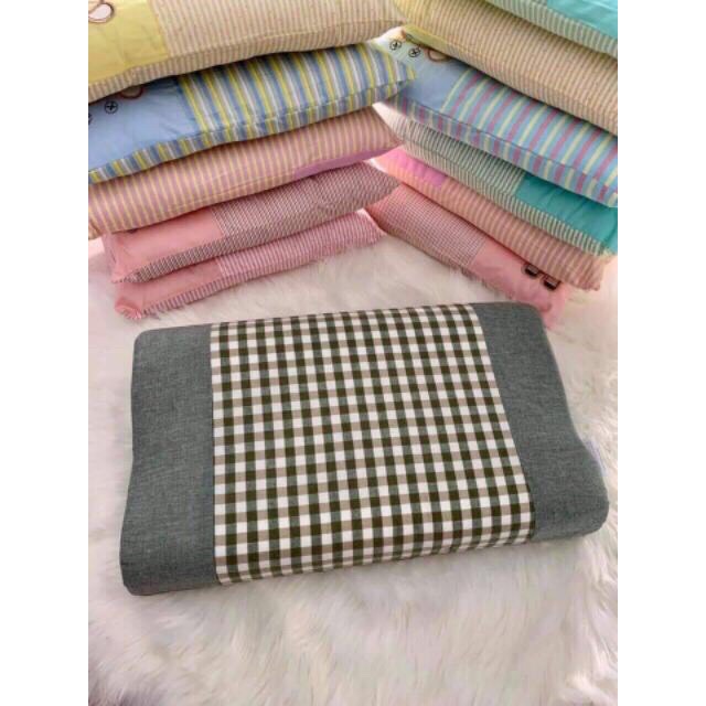 Gối cao su non người lớn loại 1 hàng đẹp màu ngẫu nhiên