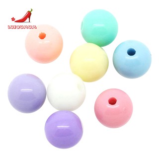 Bộ 300 hạt tròn bằng acrylic 8mm nhiều màu chuyên dụng làm vòng tay