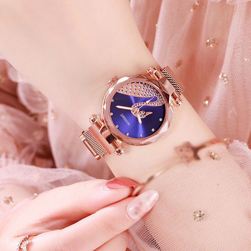 Đồng hồ nữ thời trang dây nam châm thiên nga lấp lánh siêu hot DH94