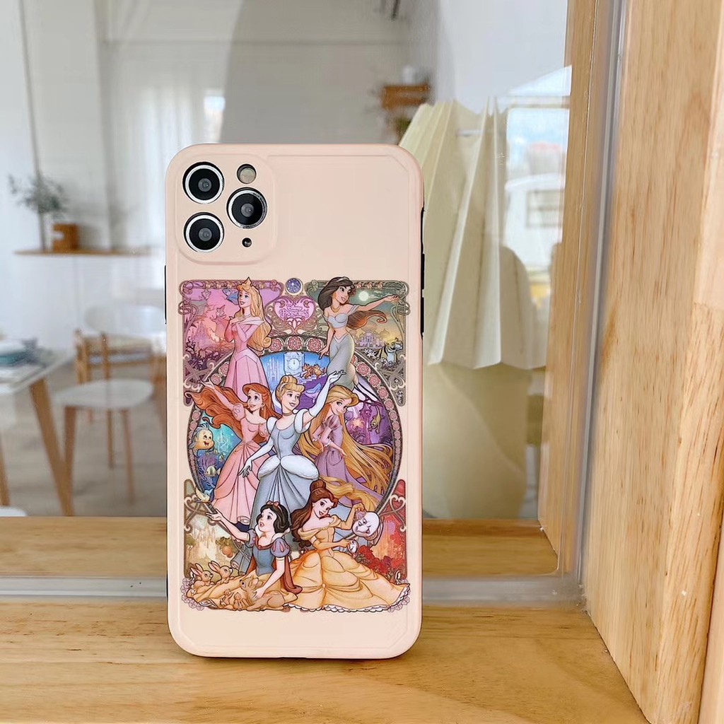 Ốp điện thoại mềm họa tiết công chúa Disney cho iPhone 7 8 SE2 plus X XS XR XSmax 11 Pro Promax | BigBuy360 - bigbuy360.vn