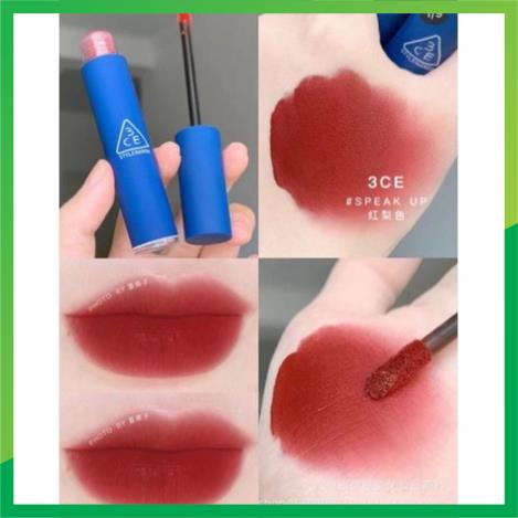 - Son Kem 3CE Neo - Retrolism 3 Màu Speak Up Vỏ Xanh - Classic Blue| Mun | _hanquocmypham2022