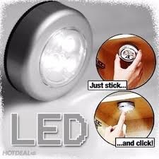đèn led 3 bóng stick - Đèn LED dán tường 3 bóng