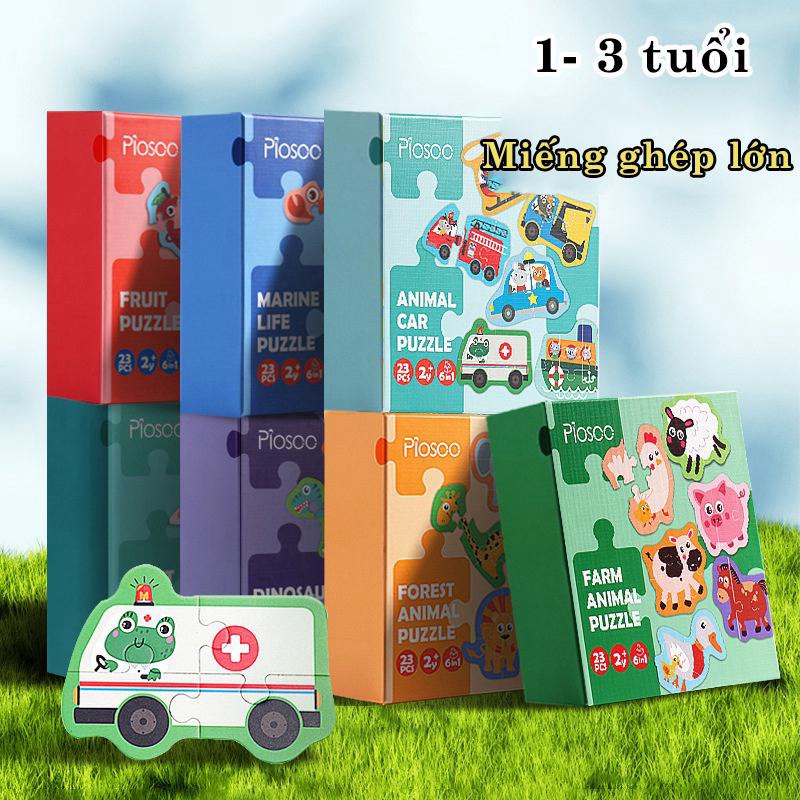 Bộ Ghép Hình Kích Thích Trí Thông Minh Piosoo 7 Chủ Đề An Toàn Cho Bé - TAC002