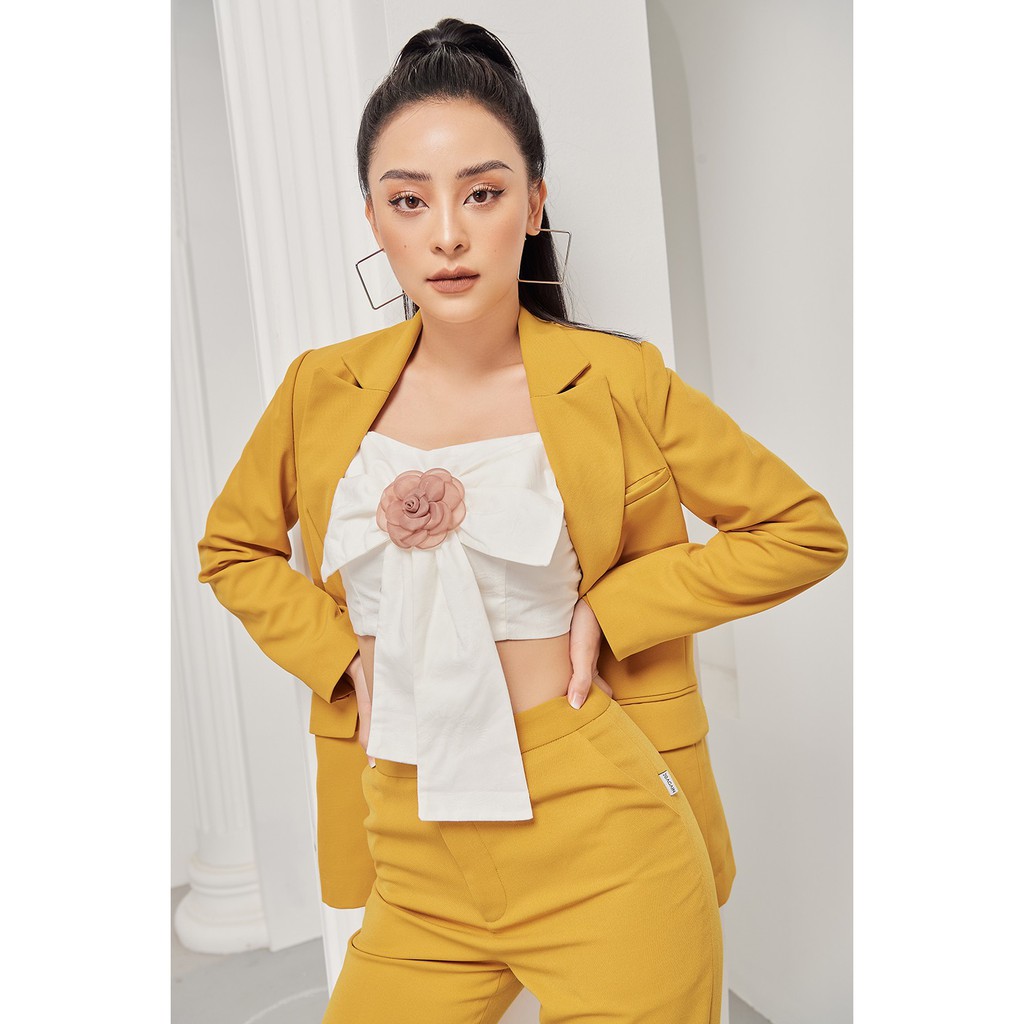 [Mã FAMALLT5 giảm 15% đơn 150k] Áo vest dài cổ bẻ 1 cúc - 20Again | BigBuy360 - bigbuy360.vn