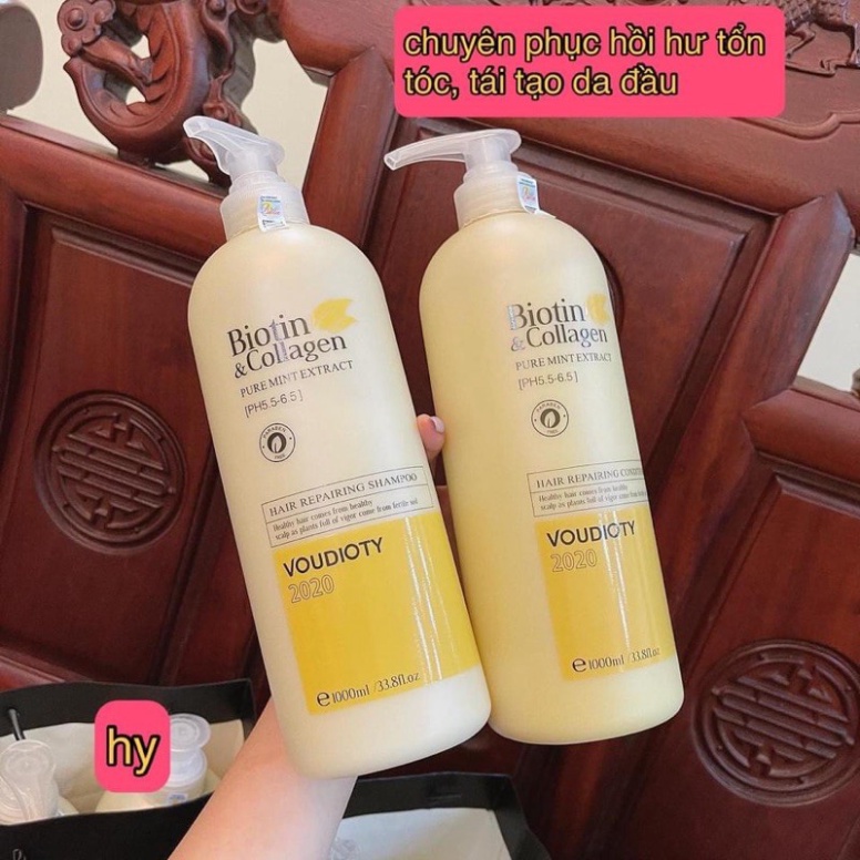 DẦU GỘI CẶP- XẢ DƯỠNG TÓC CHO NỮ BIOTIN &COLAGEN 1000ml | BigBuy360 - bigbuy360.vn