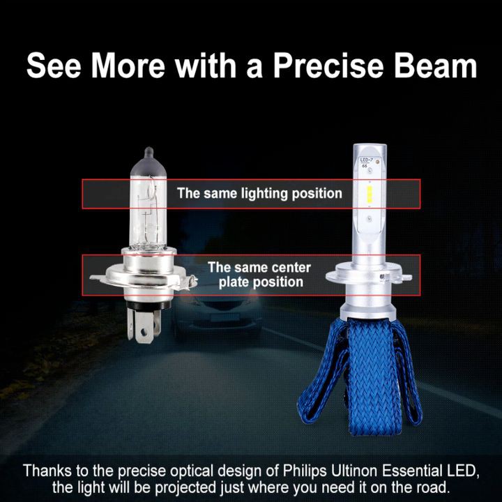 Bóng đèn LED dùng cho ô tô, xe hơi cao cấp nhãn hiệu Philips/ Mã sản phẩm H4