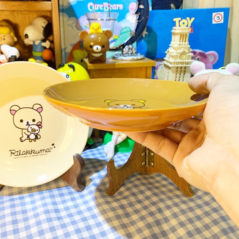 Dĩa sứ gấu rilakkuma chính hãng sanx gốm sứ hoạt hình dễ thương phong cách nhật bản