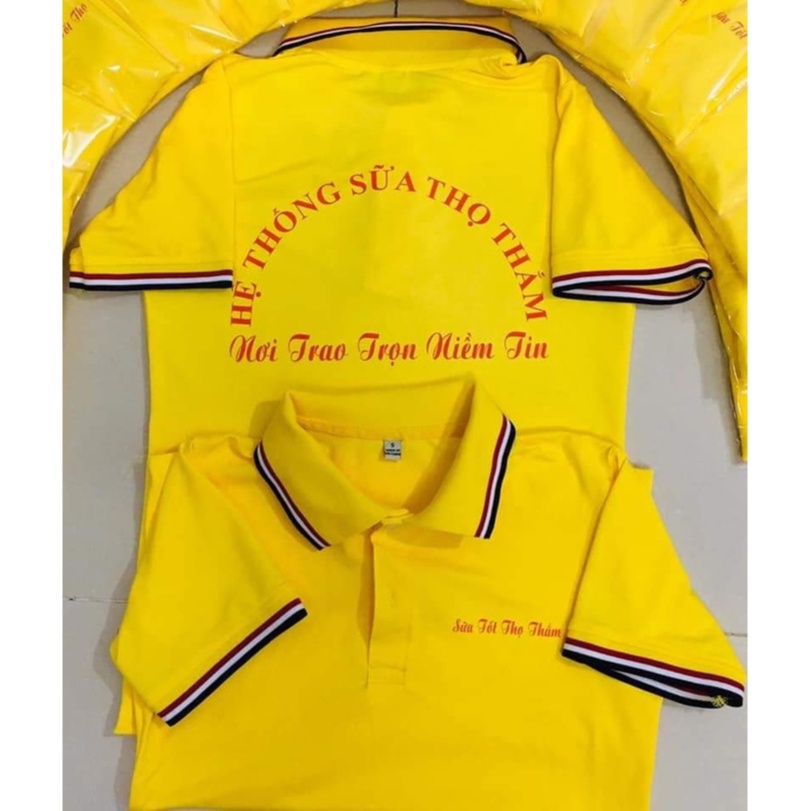 Áo đồng phục công ty , Áo đồng phục cửa hàng Chất liệu cá sấu poly 4 chiều màu sắc đa dạng đủ size .