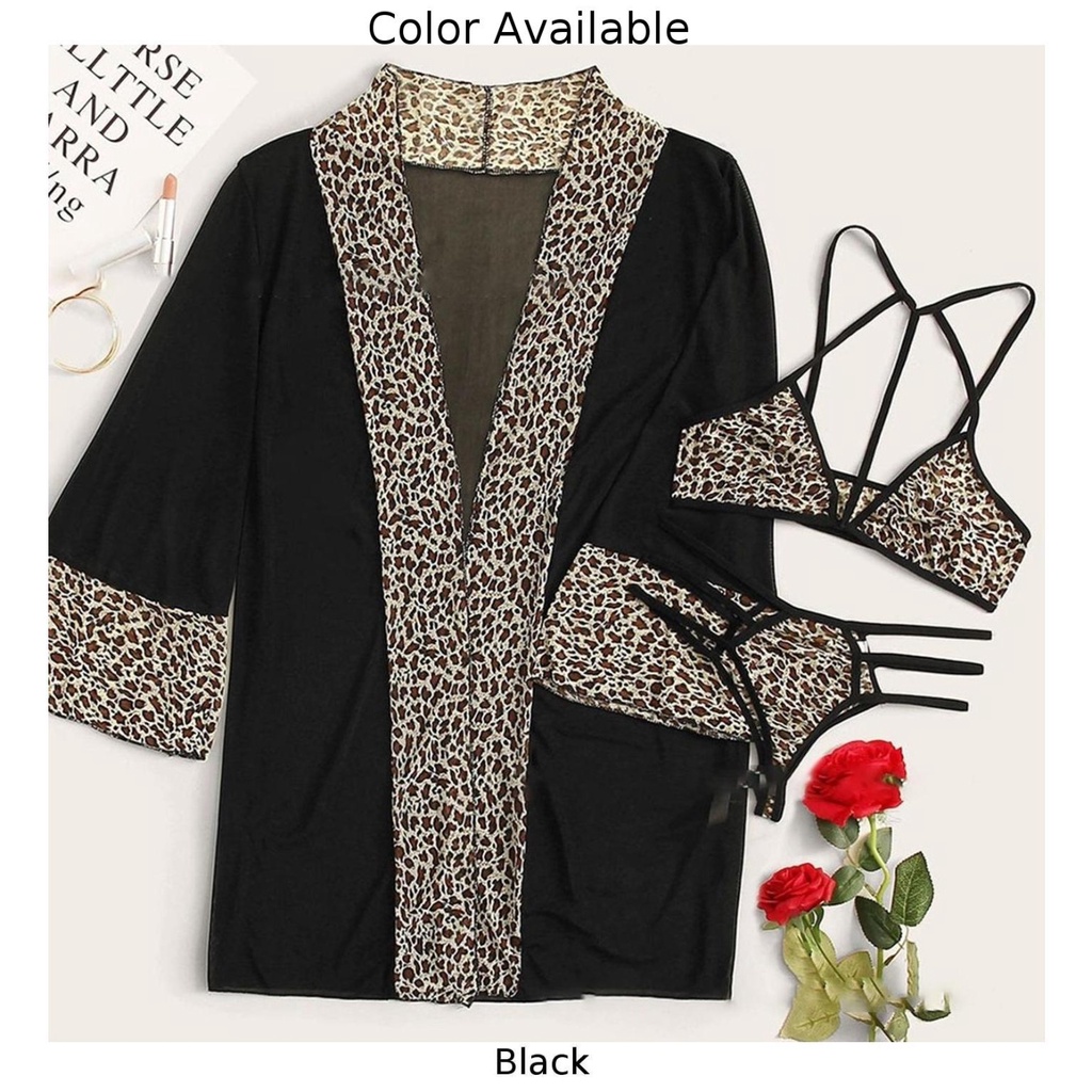 [Hàng Mới về] Áo cardigan tay dài họa tiết da báo thời trang
 | BigBuy360 - bigbuy360.vn