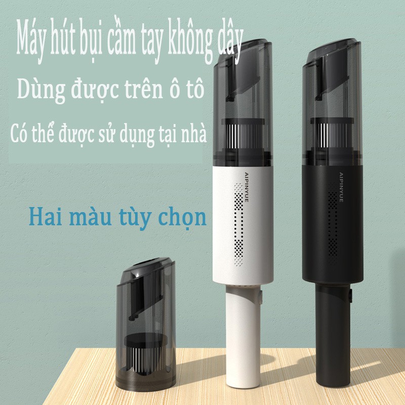 Máy hút bụi cầm tay lực mạnh thiết kế tiện lợi dùng vệ sinh xe hơi / nhà cửa