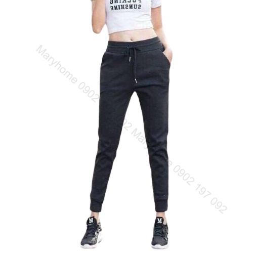Bộ nỉ nữ thu đông dài tay dáng thể thao cao cấp, ấm áp trẻ trung Maryhome | BigBuy360 - bigbuy360.vn