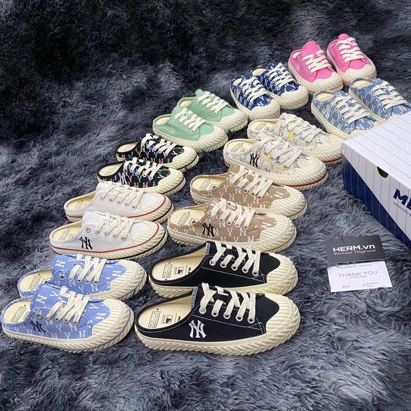 Giày đạp gót Sneaker M.L.B PlayBall Mule