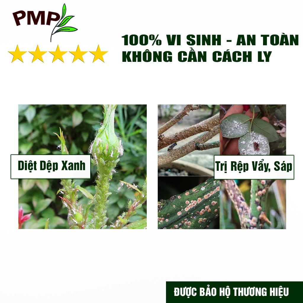 Combo Green Neem Hữu Cơ, Chế Phẩm Vi Sinh Biomic &amp; Giấm Gỗ Sinh Học APY PMP Bảo Vệ Toàn Diện Hoa Hồng, Rau, Cây Cảnh