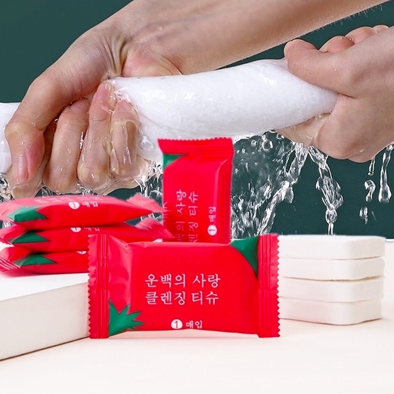 Set 20 Khăn Nén Dùng Một Lần Tiện Dụng Khi Đi Du Lịch