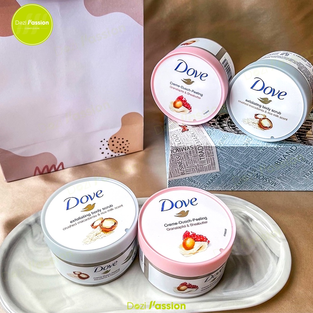 [BẢN MỸ] Tẩy Tế Bào Chết Dove Toàn Thân, Dưỡng Ẩm, Dưỡng Trắng, Làm Mịn Da - Dove Exfoliating Body Polish 298g