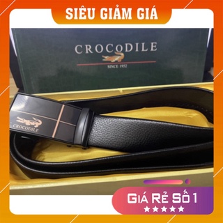 Dây Nịt ❤️Freeship❤️ Thắt Lưng Da Nam Cao Cấp Sêu Mềm Mịn Leonardo, Crocodile Cá Sấu Full Hộp Đẹp sang trọng