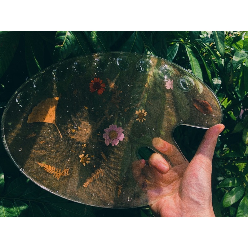 Palette bảng pha màu resin