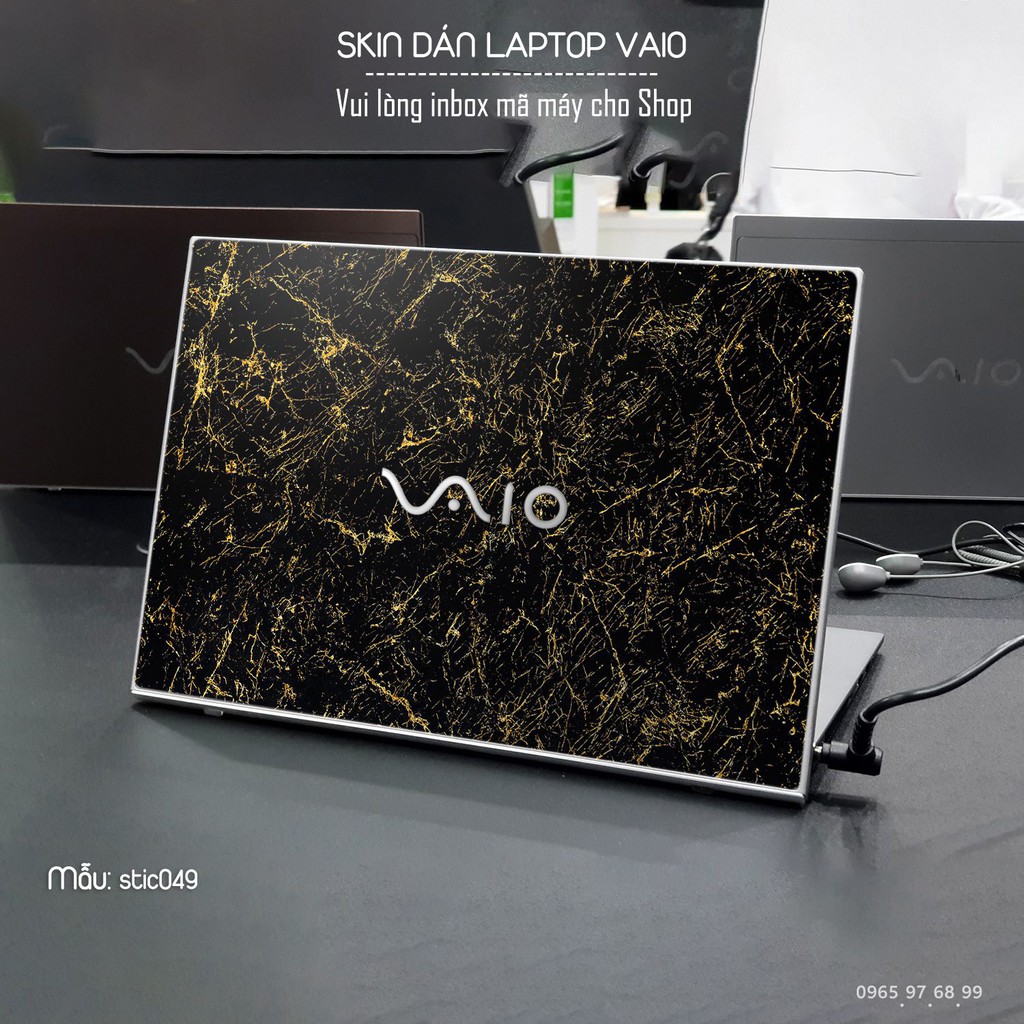 Skin dán Laptop Sony Vaio in hình hoa văn sticker - stic049 (inbox mã máy cho Shop)