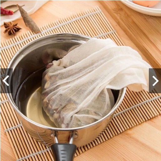 Túi vải mềm ướp trà, hầm xương