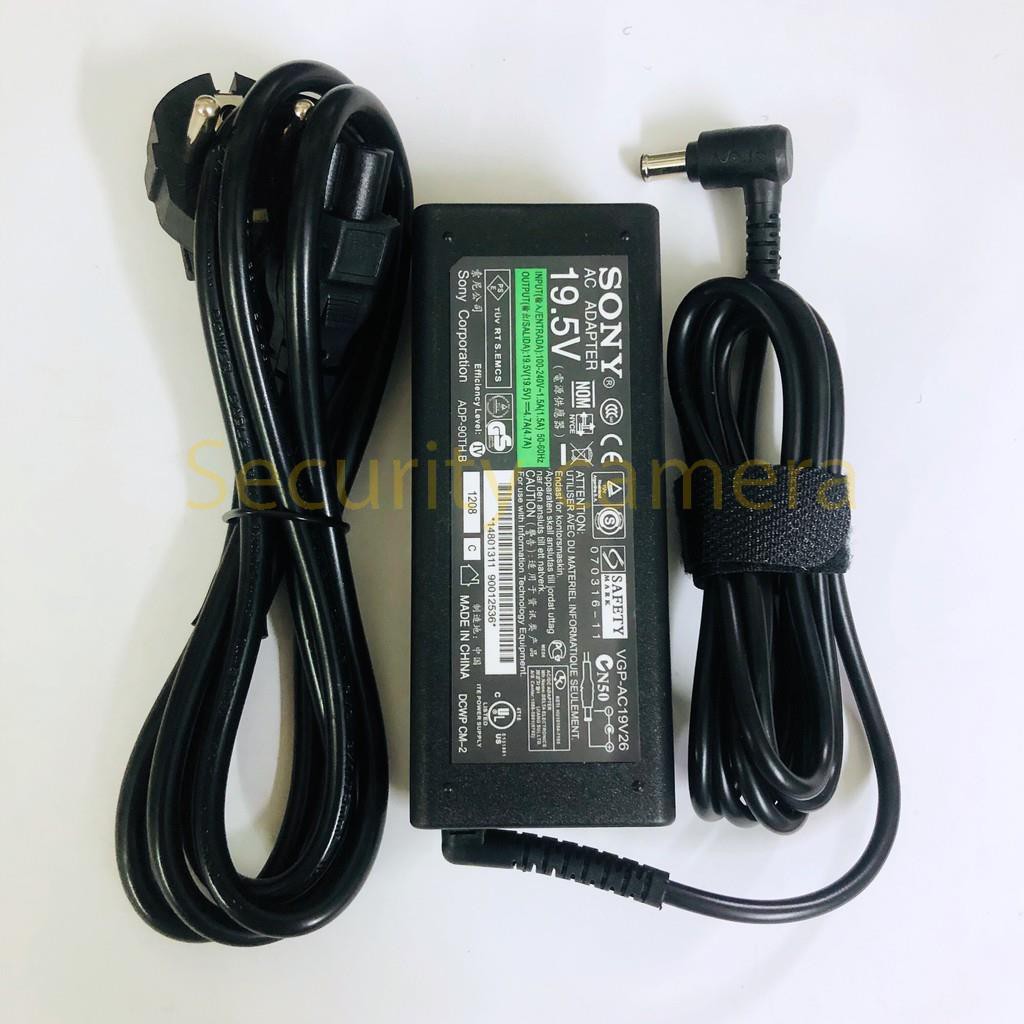 Sạc Laptop Sony zin 19.5V - 4.7A - 90W , ( dùng chung cho màn hình LG 19v)