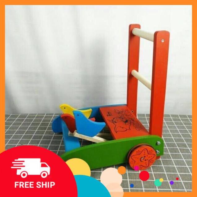 Xe tập đi bằng gỗ cho bé - Hàng chính hãng EMBEVANG