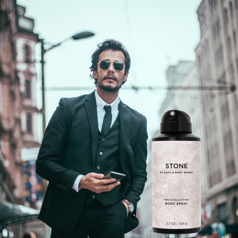Xịt Thơm Toàn Thân Bath And Body Works Stone Dành Cho Quý Ông Lịch Lãm Chai 104gr