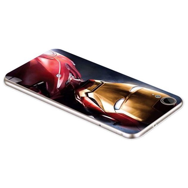 Ốp điện thoại silicon hình Iron Man 2 cho HTC Desire 526 530 630 650 626 820 825 828 830 10 Pro EVO