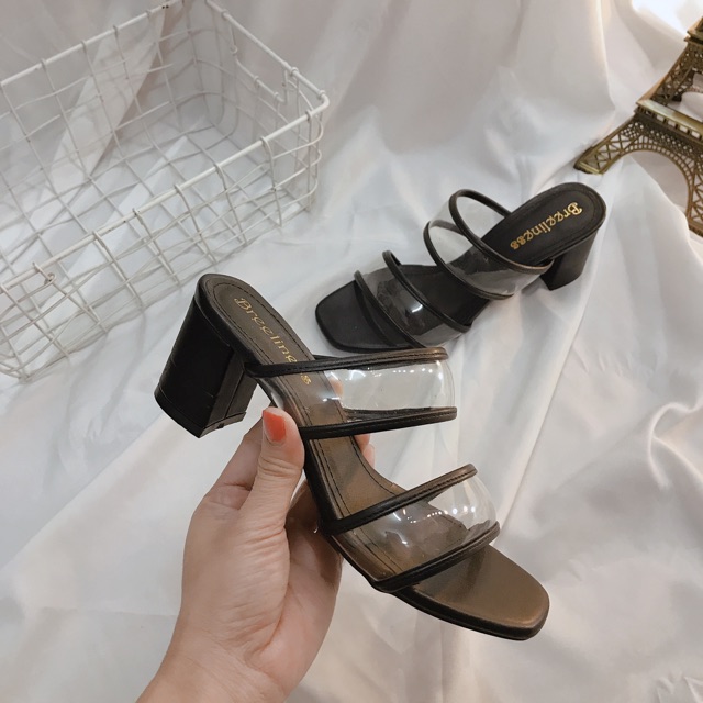 ☘️ HÀNG FULLBOX CÓ SẴN☘️ Guốc mika 2 cầu 6cm