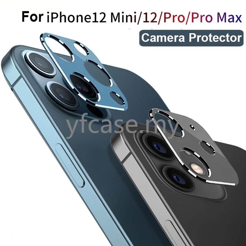 Kính cường lực khung hợp kim nhôm cho Camera iPhone 12 11 Pro Max 12 11 Pro Max