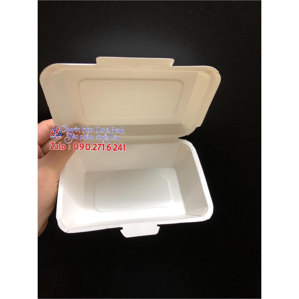 100 Hộp giấy đựng xôi, bánh ngọt các loại, bánh takoyaki